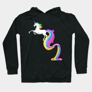 Unicorn For Baby's 2nd Birthday Year Two Hoodie